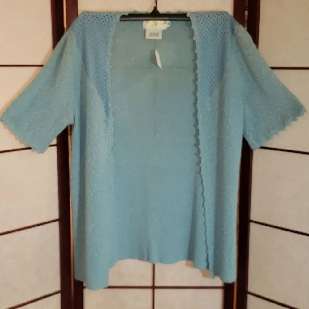 VNTG 70's DiCosta Baby Blue Knitted Skirt Set - Picture 7 of 11
